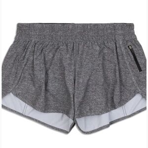 Lulu Women's Gray Tracker Lined Running Shorts